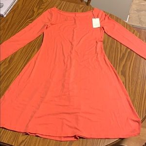 Pink mid length dress